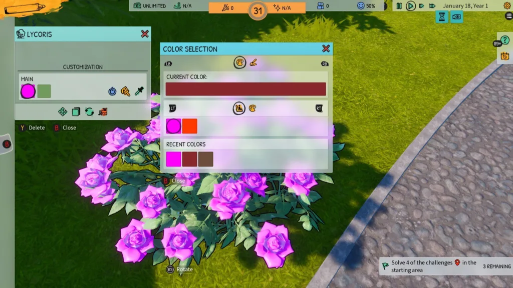 Park Beyond preview recolour flowers