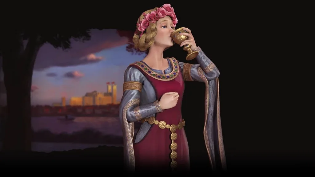 Civilization 6 most played leaders Eleanor drinking