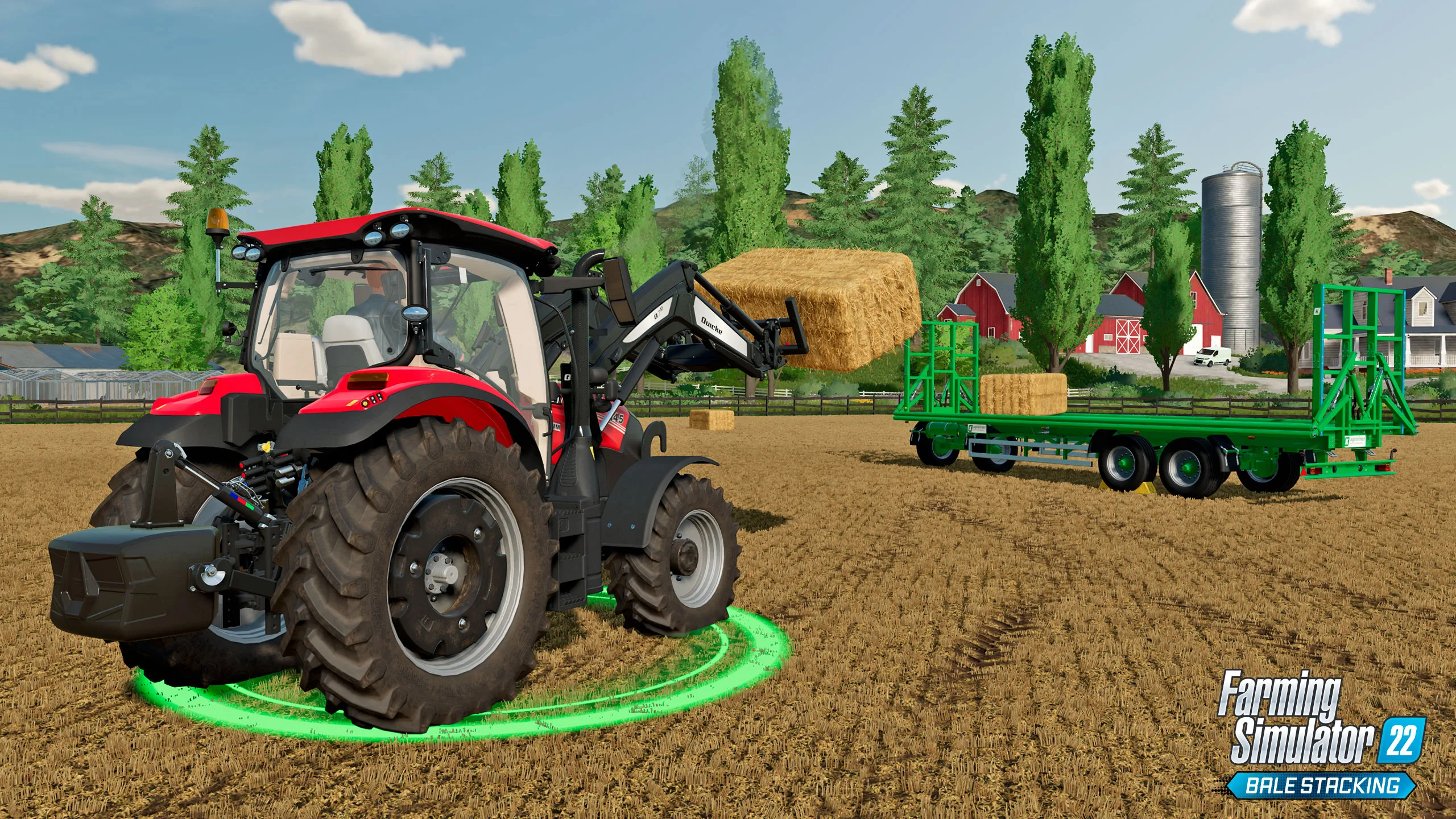 In-game screenshot of Farming Simulator 22 competitive multiplayer