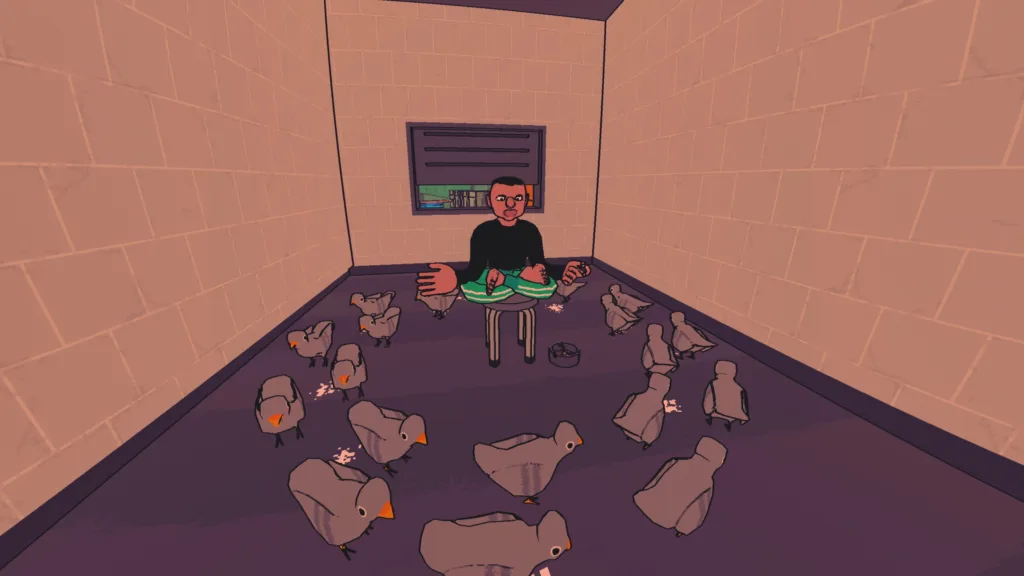 Sludge Life 2 review in-game character and pigeons.