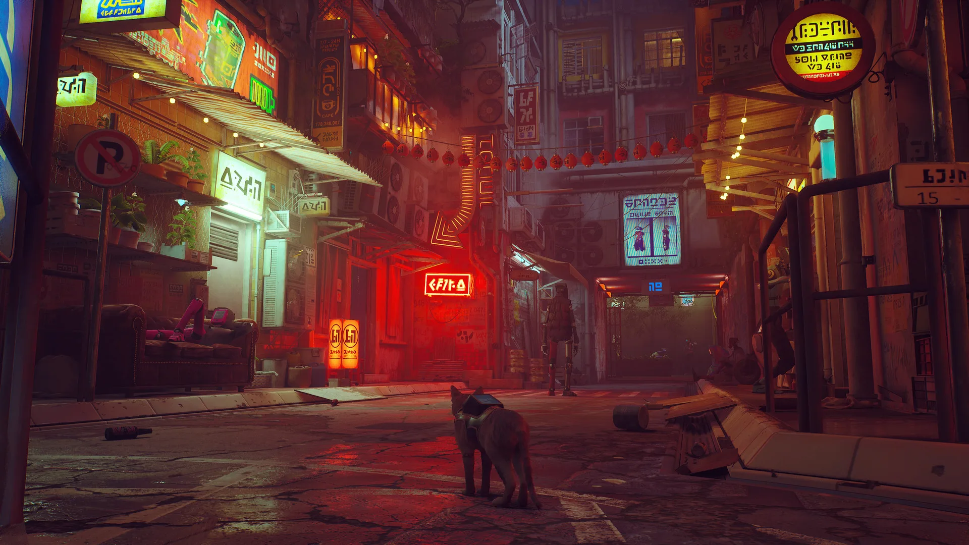 Stray releasing on Xbox in August neon city