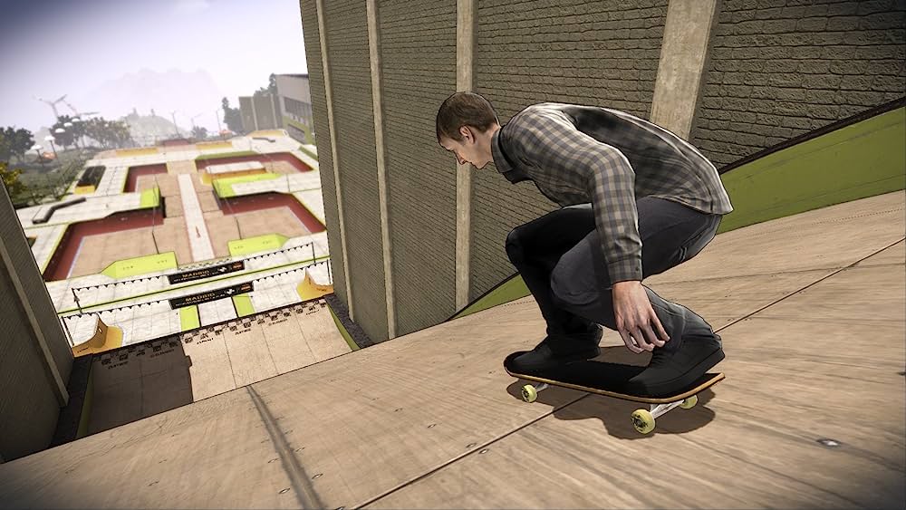 Tony Hawk Pro Skater 5 arcade sports games skateboard down a ramp