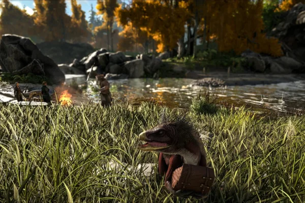 Ark Survival Ascended delayed until October baby dinosaur in the wild