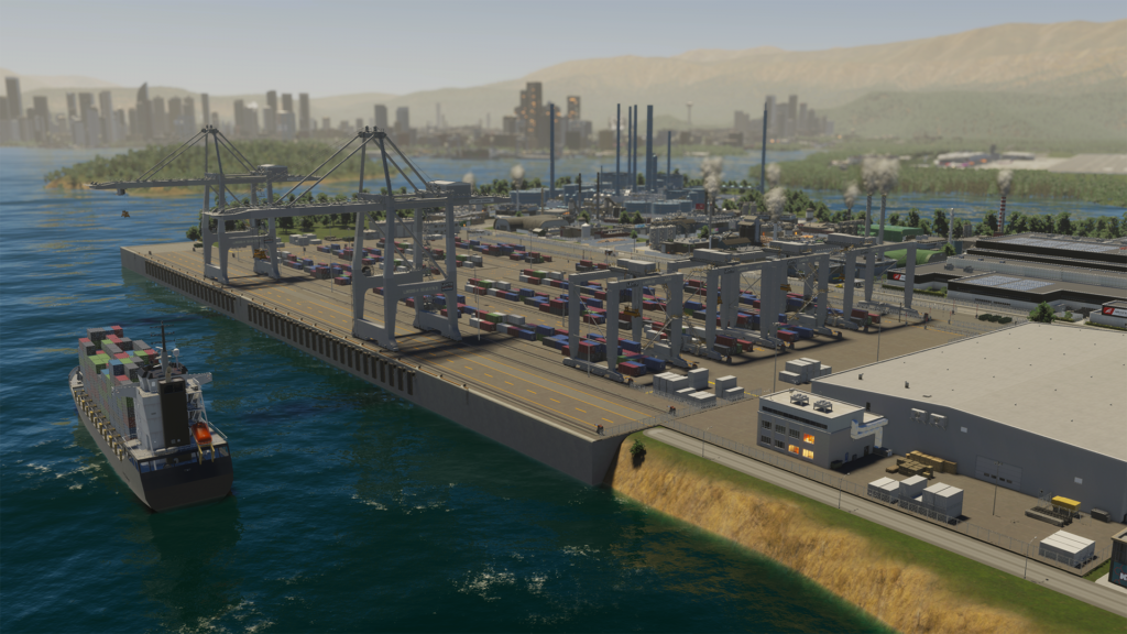 Cities Skylines specs harbour port