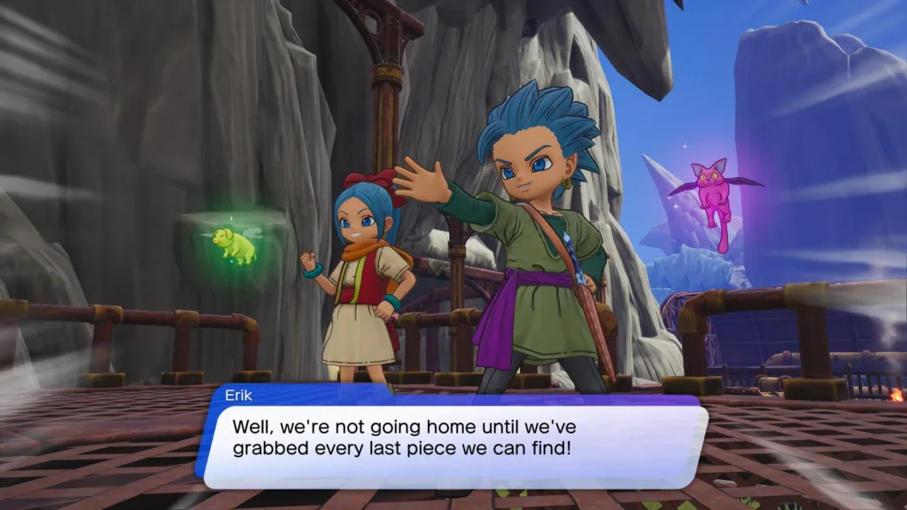 Dragon Quest Treasures PC review in-game dialogue cutscene