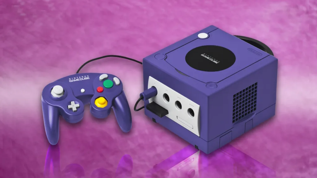 A render of the Nintendo GameCube