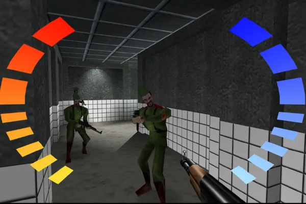 Golden Eye 007 combat gameplay