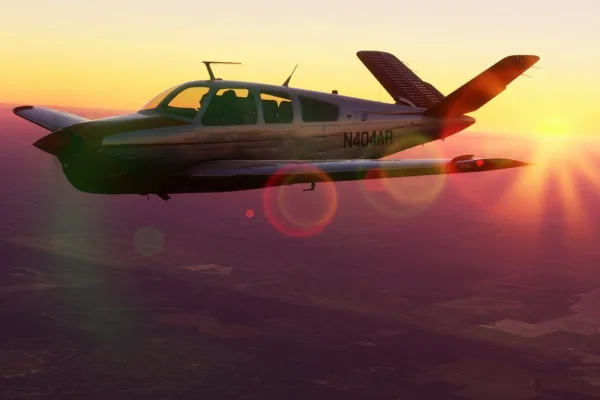 Screenshot from Microsoft Flight Simulator on PC