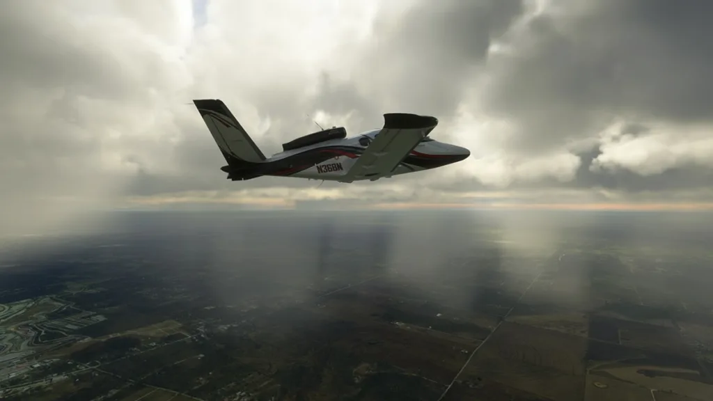 Screenshot from Microsoft Flight Simulator plane