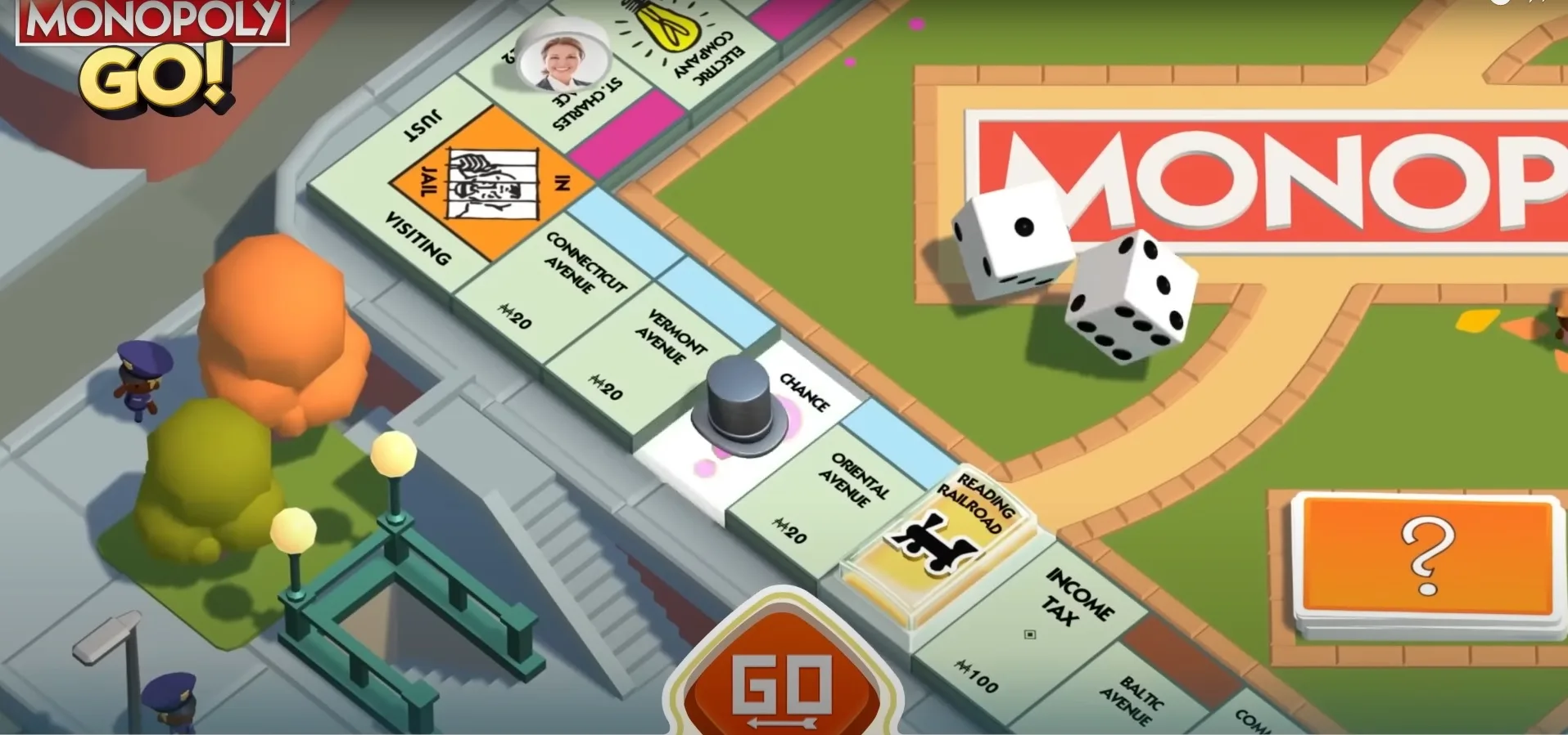 Monopoly Go board how to get gold stickers