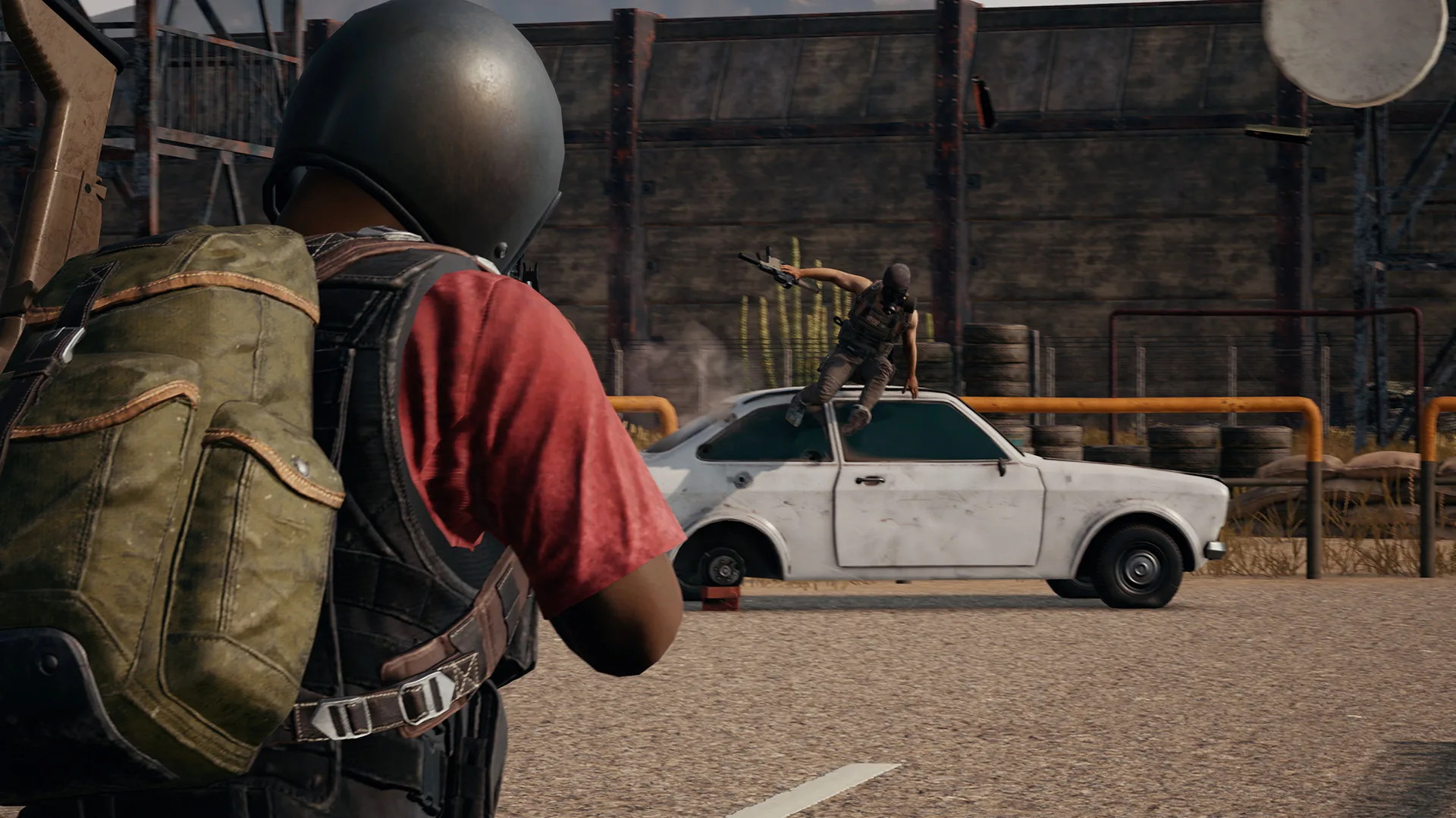 PUBG is using AI against cheaters in anti-cheat model combat climbing over a broken down car