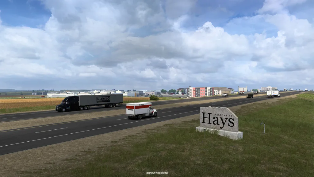 American Truck Simulator Kansas welcome to Hays border