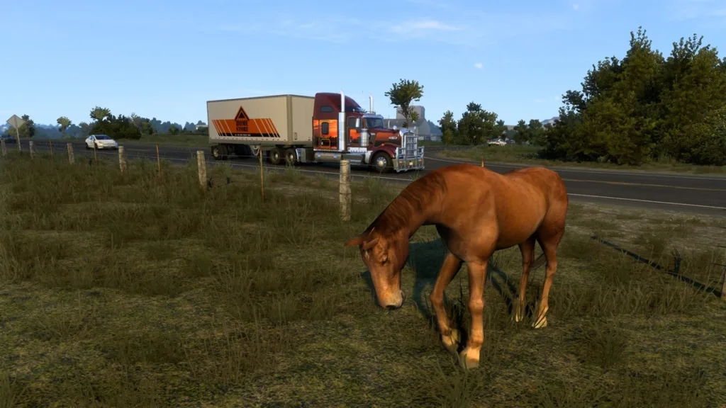 ATS - Oklahoma screenshot horses on a farm