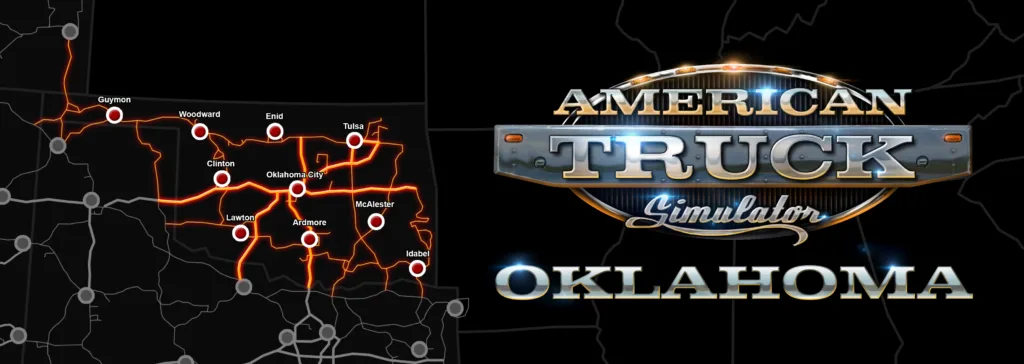 american truck simulator okalahoma map