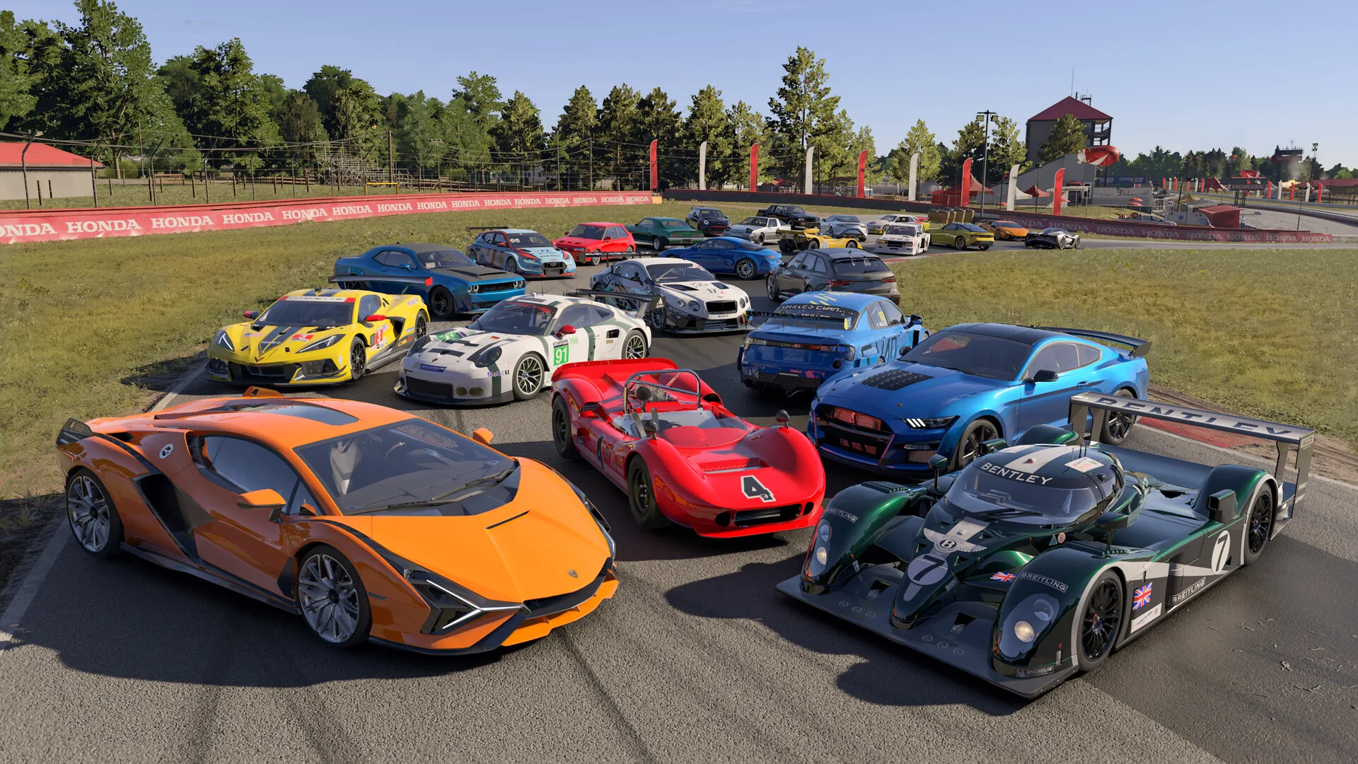 Various cars in Forza Motorsport line up