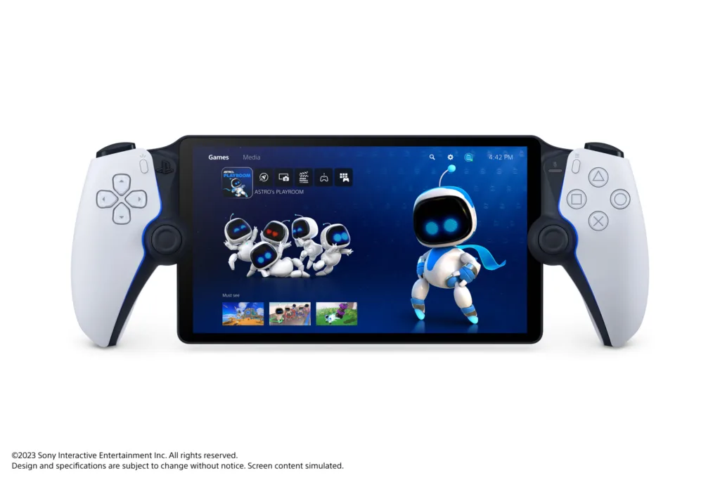 PlayStation Portal render for PS5 home screen