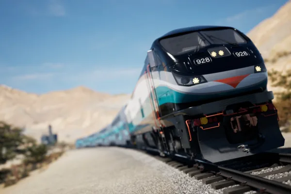 Screenshot of Train Sim World 4 train close up