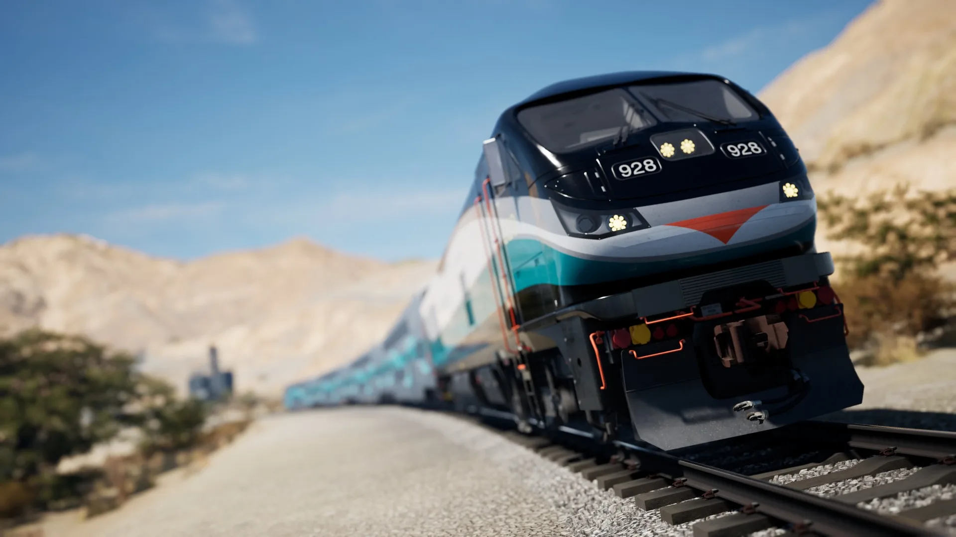 Screenshot of Train Sim World 4 train close up