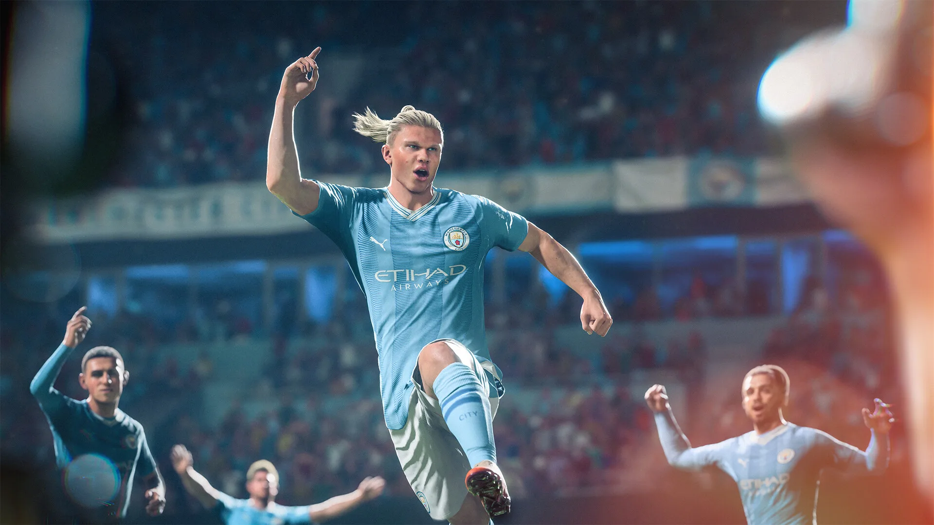 EA FC 24 how to skip pack animations man city players celebrating