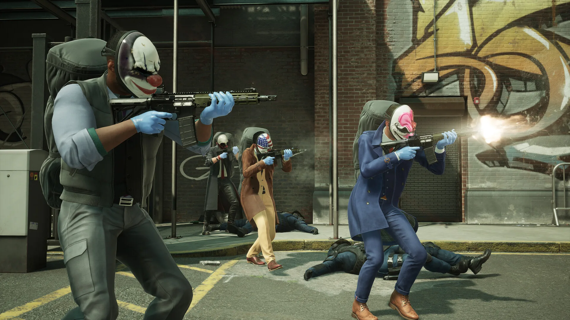 how to play the payday 3 open beta on xbox and pc four masked heisters in combat