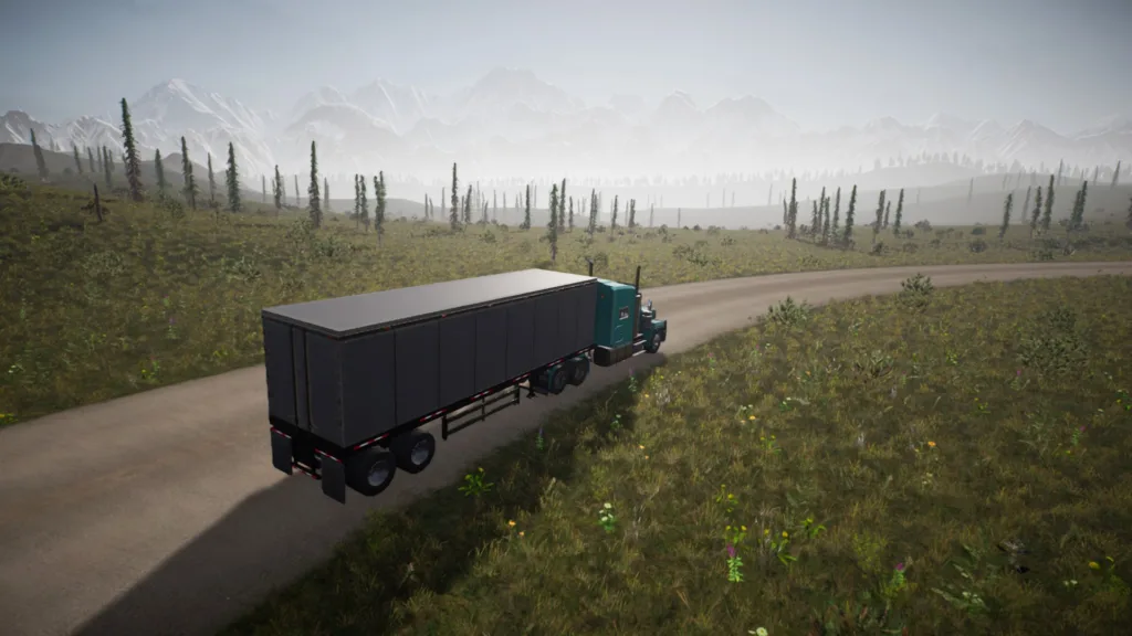 Alaskan Truck Simulator review grassy land