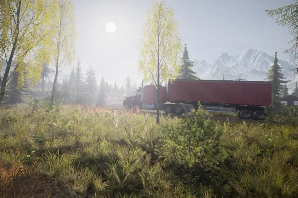 Screenshot of the beta version of Alaskan Road Truckers on PC.