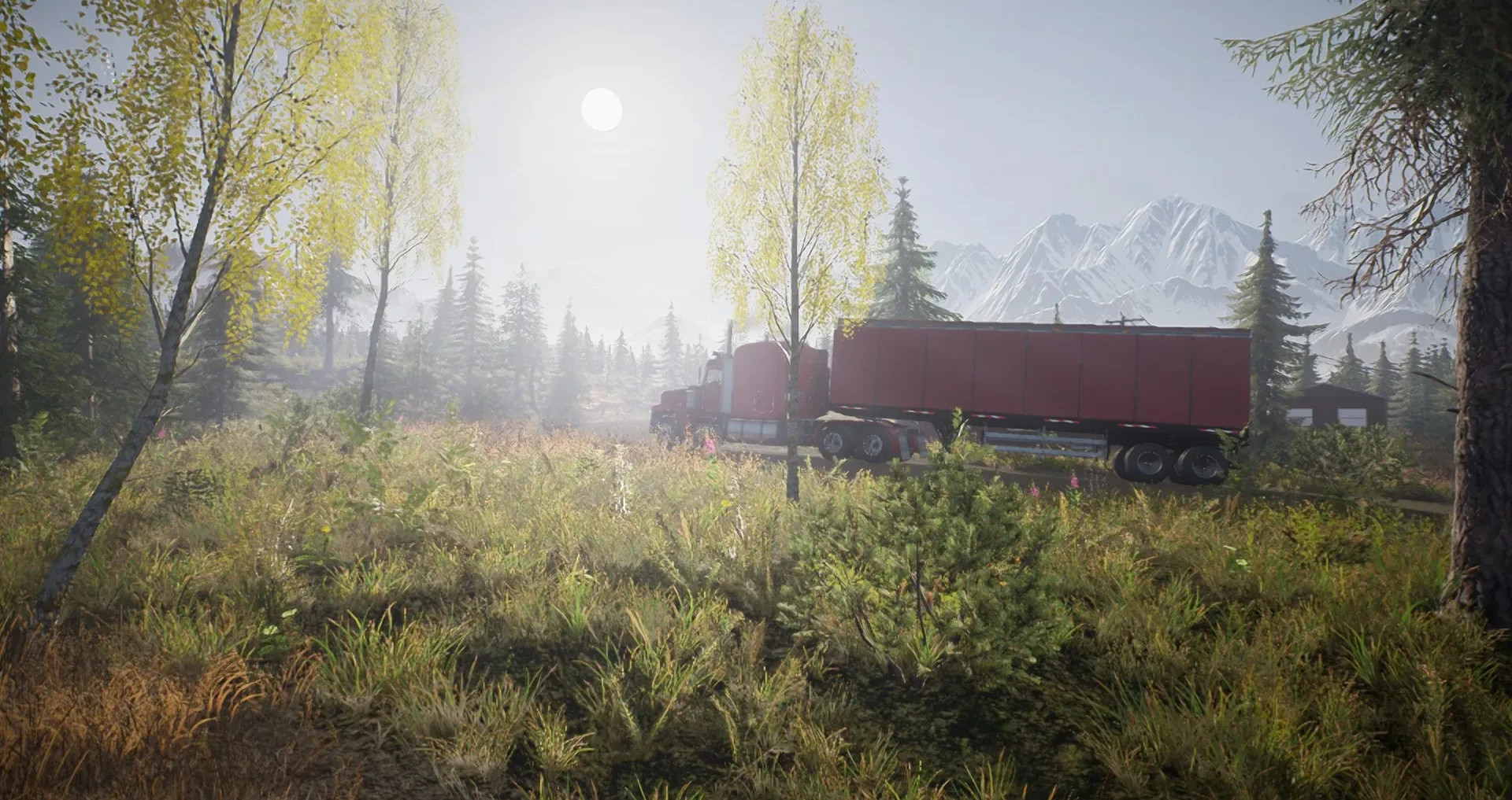 Screenshot of the beta version of Alaskan Road Truckers on PC.