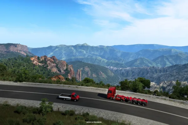 Official screenshot of the West Balkans expansion for Euro Truck Simulator 2