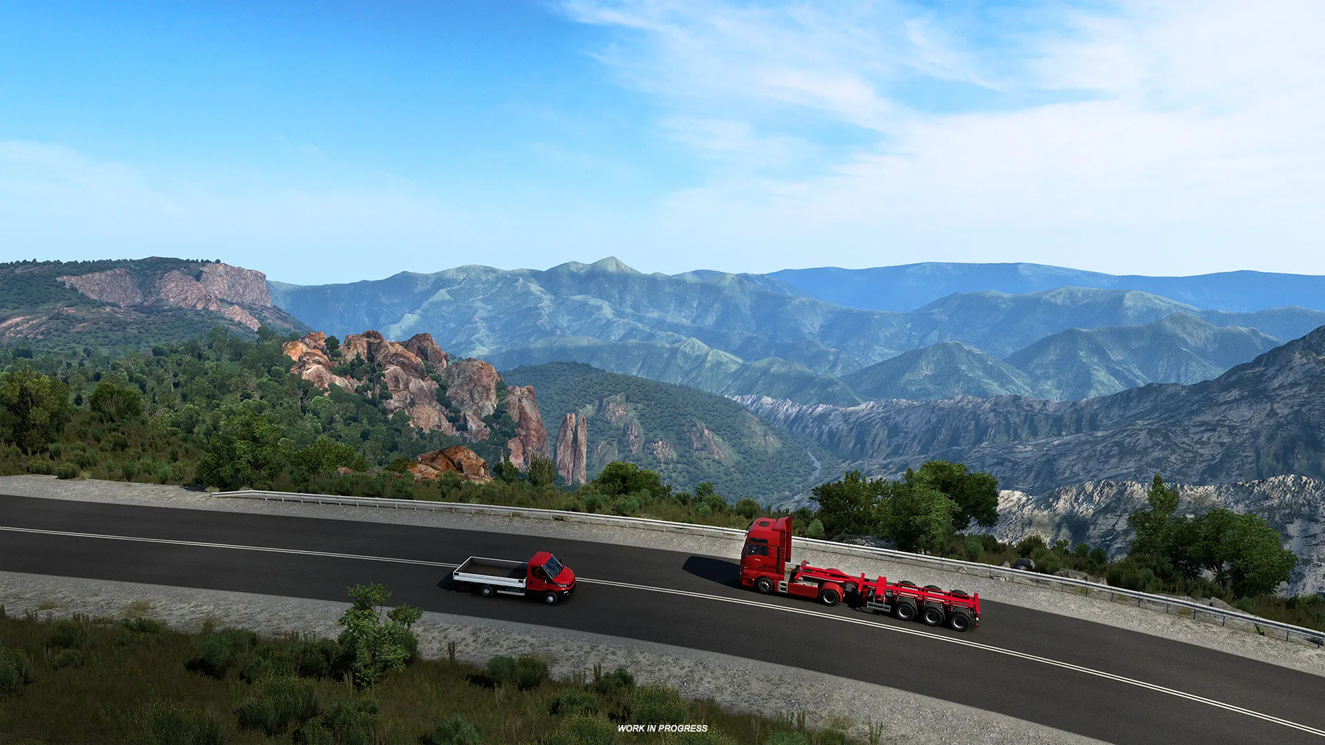 Official screenshot of the West Balkans expansion for Euro Truck Simulator 2