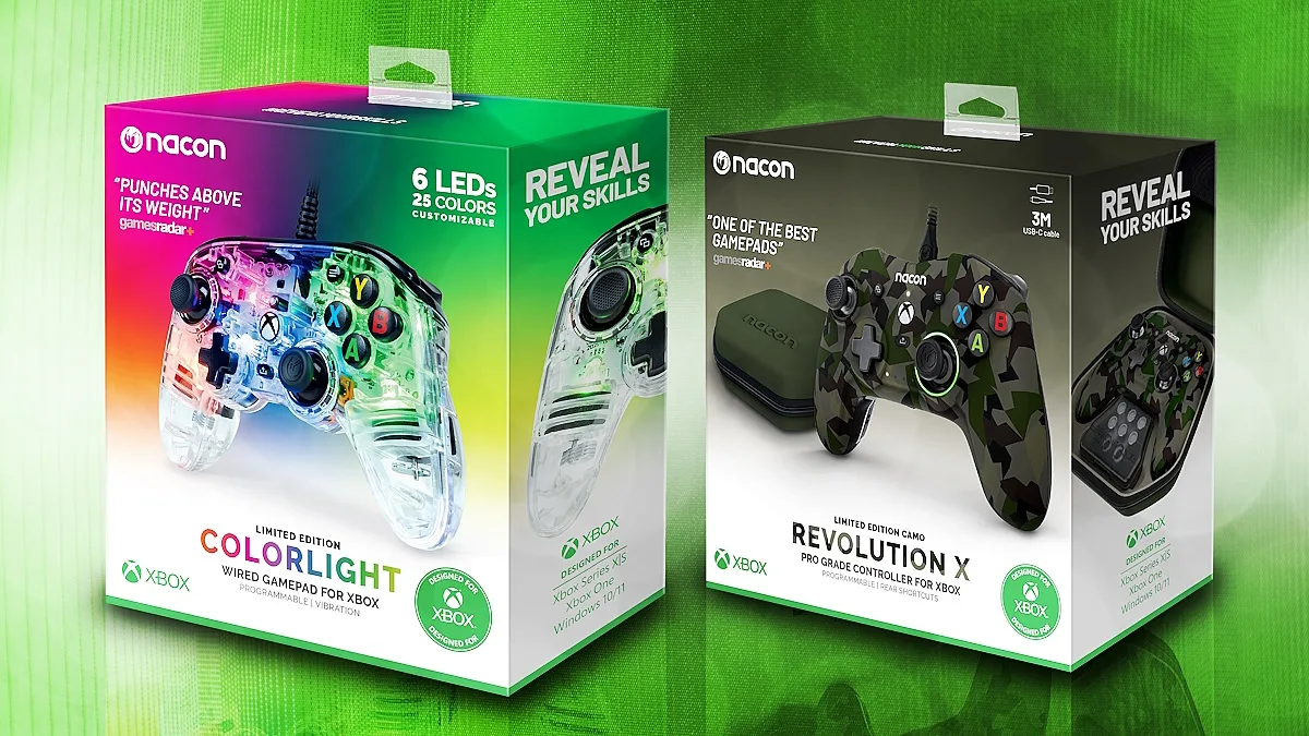 NACON Colorlight and Revolution X Controllers for Xbox/PC