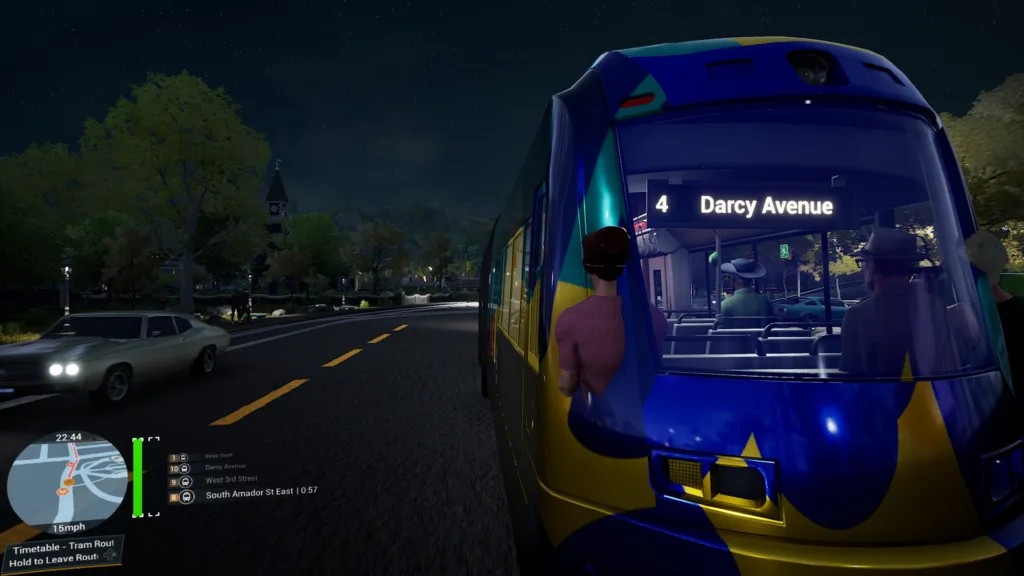 Screenshot of the Tram Extension DLC for Bus Simulator 21 on PC.