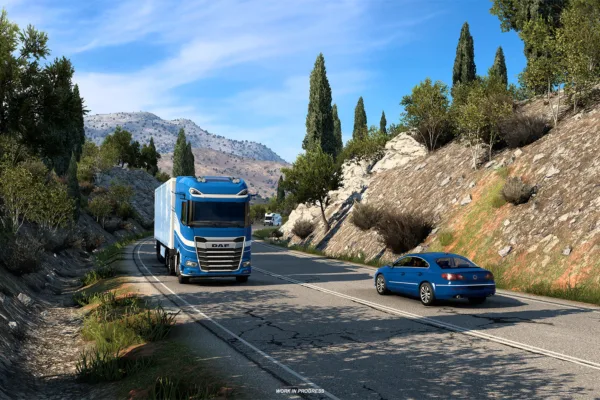 Early screenshot of Greece in Euro Truck Simulator 2