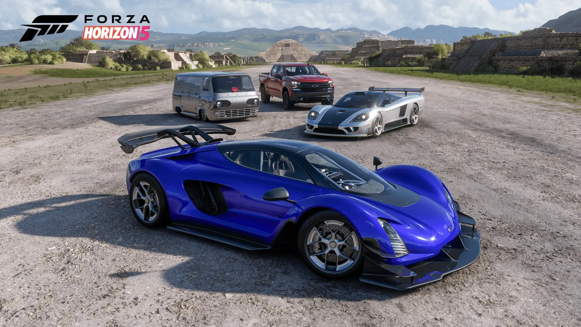 Renders of all the cars in the Forza Horizon 5 - American Automotive Car Pack DLC.