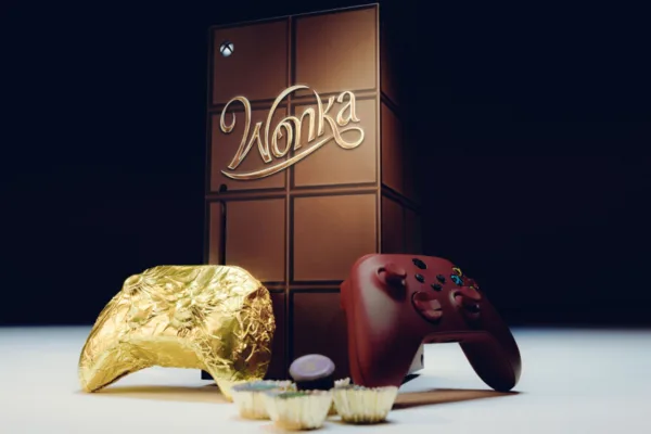 Xbox Series X Wonka themed and edible chocolate controller