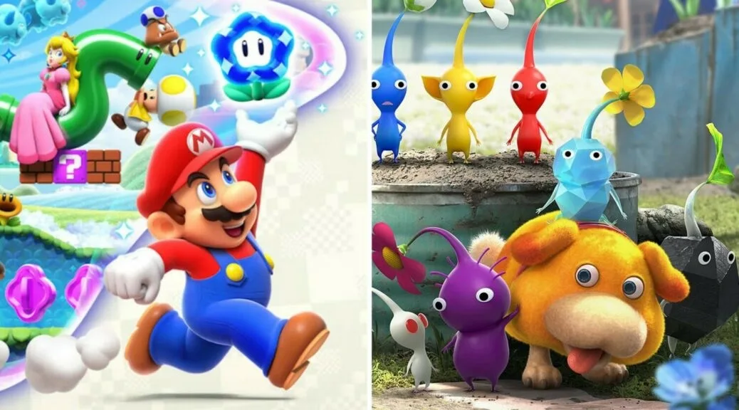 super mario bros wonder pikmin 4 bundle double pack