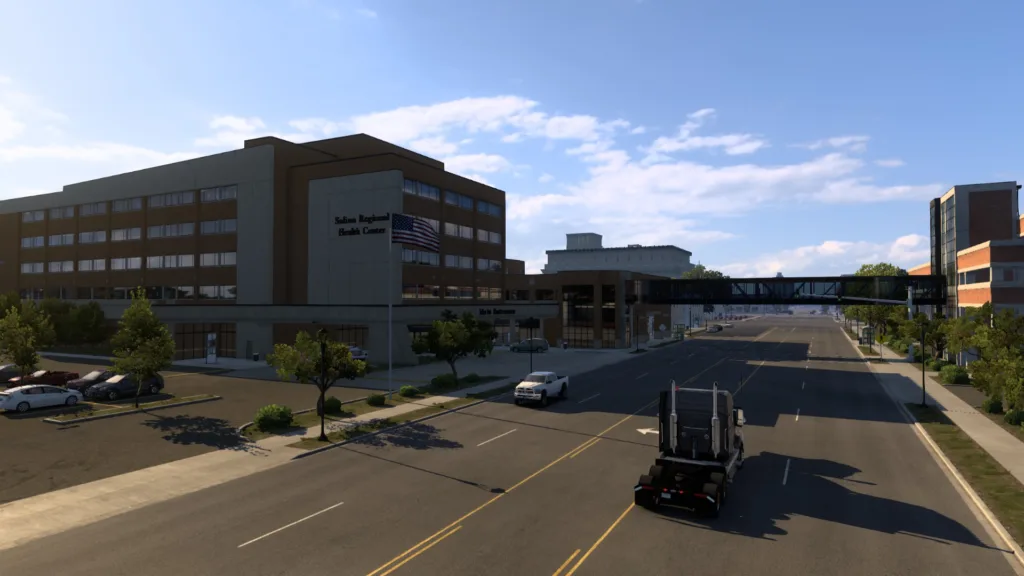 A screenshot of the Kansas expansion for American Truck Simulator.