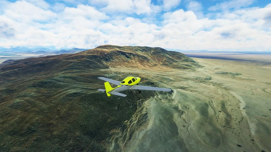 A screenshot of Microsoft Flight Simulator on PC update 14