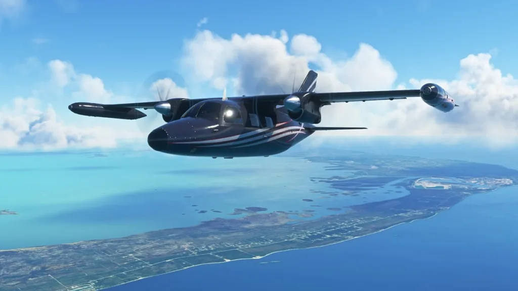 A screenshot of Microsoft Flight Simulator on PC.