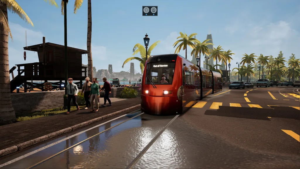 A screenshot of Tram Simulator - Urban Transit on PC.