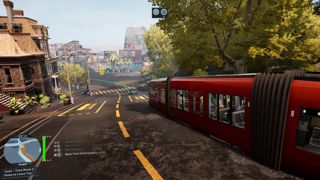 A screenshot of Tram Simulator - Urban Transit on PC.