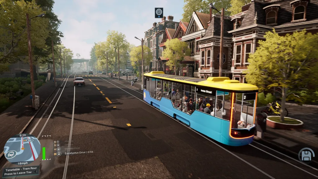 A screenshot of Tram Simulator - Urban Transit on PC.