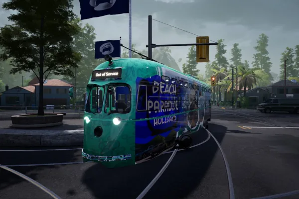 A screenshot of Tram Simulator - Urban Transit on PC.