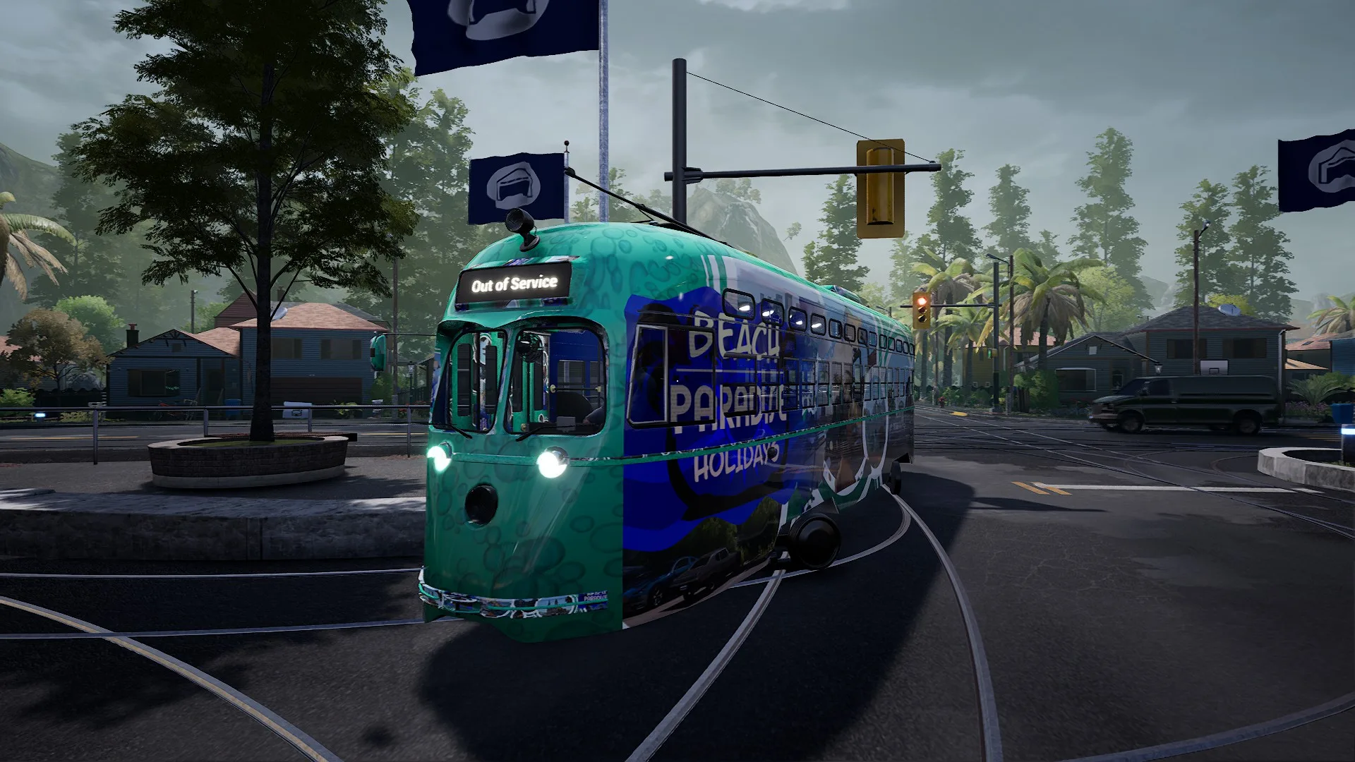 A screenshot of Tram Simulator - Urban Transit on PC.