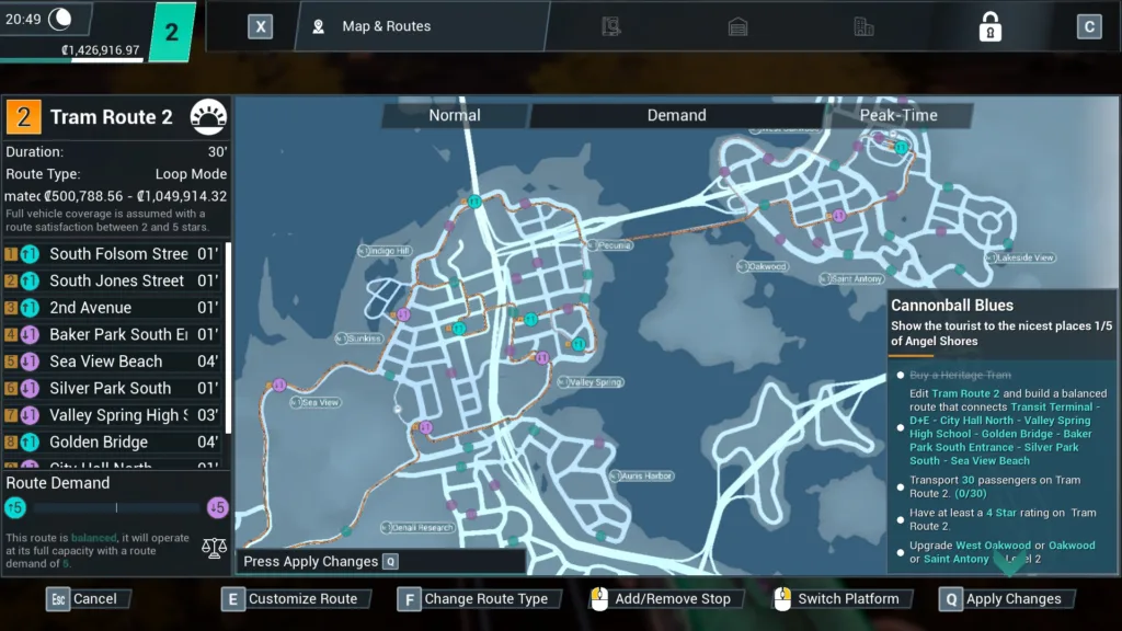 A screenshot of Tram Simulator  Urban Transit review on PC.