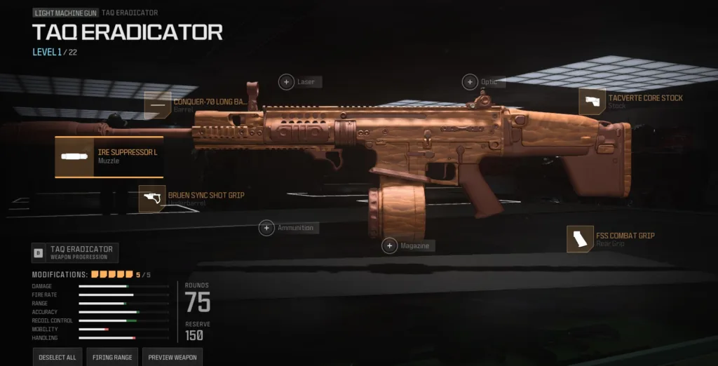 best warzone taq eradicator loadout warzone gunsmith