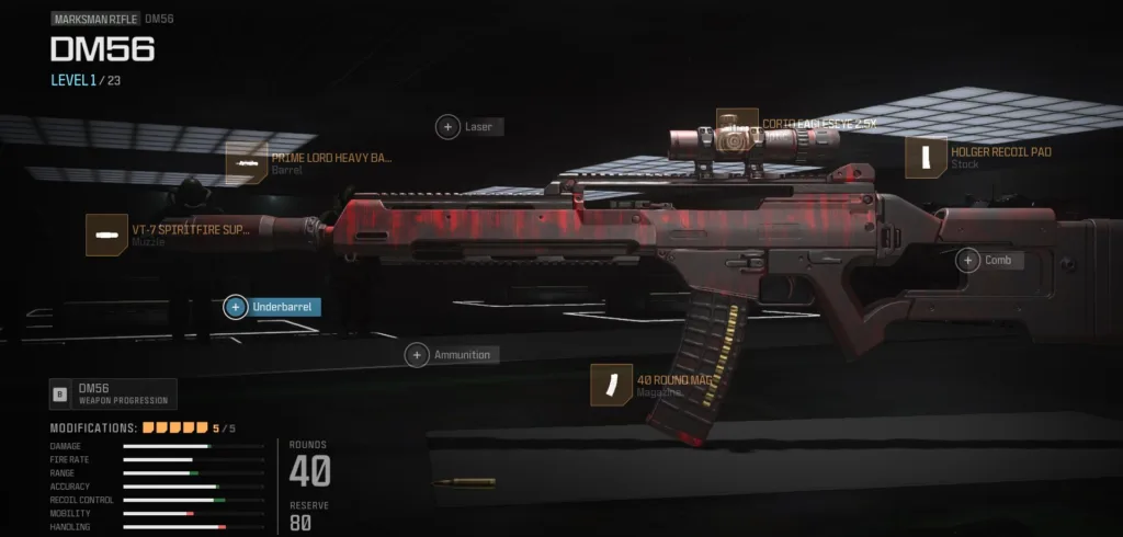 warzone dm56 marksman rifle meta loadout gunsmith