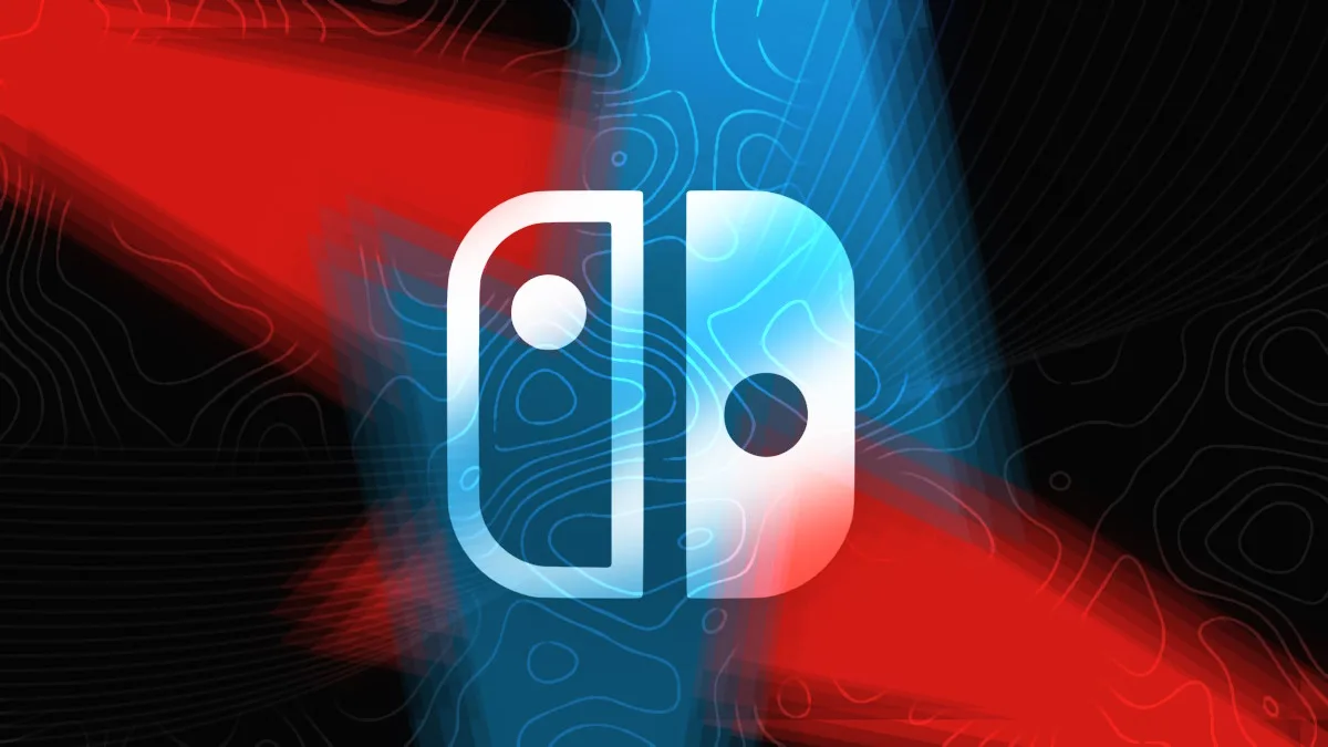 Graphic art of the Nintendo Switch logo regarding Switch 2 successor