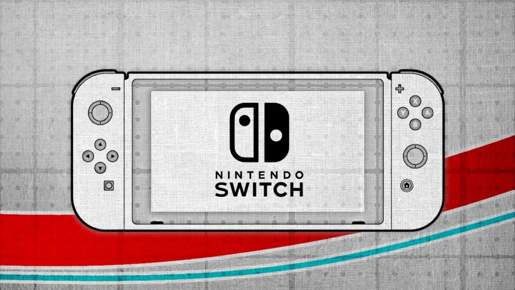 Sketch art of the Nintendo Switch.