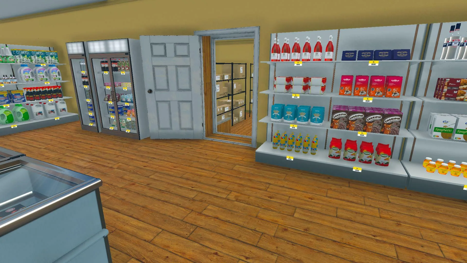 Supermarket Simulator storage update new door