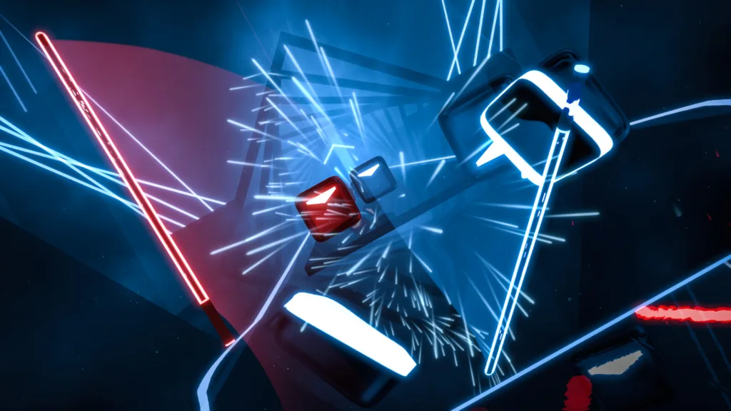 beat saber gameplay daft punk